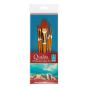Qualita Golden Short Handle Value Brush Set of 6
