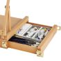 Table Easel & Sketch Box with Metal Lined Drawer- Renoir Oiled Beechwood Finish