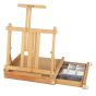 Renoir Table Easel & Sketchbox with Metal Lined Drawer- Oiled Beechwood Finish