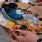 Ergonomic handle is comfortable to hold during long painting sessions