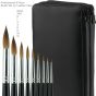 Rhapsody Kolinksy Sable Professional 9 Brush Set with Leather Case