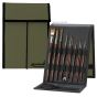 Rockwell Brush Easel Storage Case - Khaki/Green, Small 10" L x 7.5" W