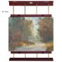 Rue Wall Display & Painting Easel Large- 48in Wide-Canvases up to 60in High - Mahogony