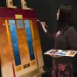 Saint Remy Studio Easel in use -Large Scale Paintings