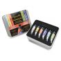 Sennelier L'Aquarelle French Artists' Watercolor Iridescent Pastel & Metallic Colors Introductory Set of 6, 10 ml Tubes