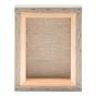 Clear Primed Stretched Linen Canvas - Back