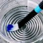 Coil provides flexibility to aid in the cleaning and preservation of brushes