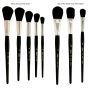 Black Round & "Sky Wash" Oval Silver Mop™ Brushes