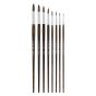 Silver Brush Monza® Synthetic Mongoose Long Handle Brushes - Round