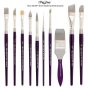 Silver Silk 88™ Short Handle Synthetic Brushes