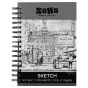 SoHo 110 GSM Sketch Paper Pad Spiral 5.5x8.5in 100-Sheets
