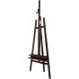 Forward-tilting center mast & supply shelf