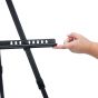 Adjustable Bottom Canvas Holder accepts canvases as high as 60"
