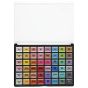Soho Metallic Watercolors Set of 48 Case Open With Color Labels