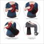 Interlocking system adjusts height from 2.6” to 17.6”