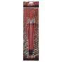 SoHo Golden Taklon Long Handle Brush Set of 5