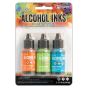3Pk Holtz Alcohol Ink 1/2oz Spring Break Color Kit