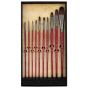Staccato Long Handle Synthetic Value Brush Set of 10