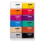  Fimo Soft Polymer Clay - Basic Colors, Set of 12, 25g