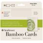 Strathmore Bamboo Blank Greeting Cards & Envelopes 10-Pack 5x7" - Natural (Laid finish)