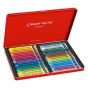 Caran D'Ache Neocolor II Aquarelle Water-Soluble Wax Pastel Tin Set of 40 - Assorted Colors