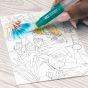 Water Brush is refillable and easily blends ink to create watercolor effects