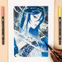 Dual Brush Pens are water-based, blendable markers