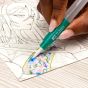 Water Brush is refillable and easily blends ink to create watercolor effects