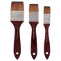 Mimik Synthetic Kolinsky Brush 1/1.5/2in Watercolor Mottler Trio Set 