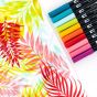 Tombow Dual Brush Pen Set Of 10 - Tropical Colors