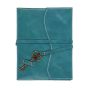 Turquoise Opus Genuine Leather Journals with Key Wrap - 6x8