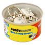 OOK Professional Picture Hangers 2-Hole ReadyScrew D-Ring Hangers - Tidy Tin 8-Pack