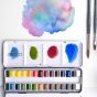 A watercolor set with high quality pigments