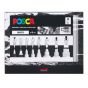 Posca Acrylic Paint Marker White Set of 8 Assorted Sizes