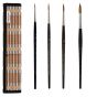 Winsor & Newton Series 7 Kolinsky Sable Watercolor Brush Super Set With Brush Roll Up