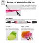 Professional Watercolour Markers are made of water-based pigment ink