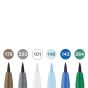 Pitt Artist Pens Wallet Set of 6, Winterlude Set