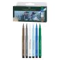 Pitt Artist Pens Wallet Set of 6, Winterlude Set