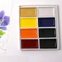 Carefully curated Gansai watercolors,
including metallic pearl and gold