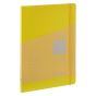 Fabriano EcoQua+ Notebook 8.3 x 11.7" Dot Grid Stitch-Bound Yellow