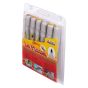 Marvy Uchida Le Plume 3000 Permanent Brush Tip Markers (Set of 6) Yellows