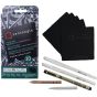 Zentangle Micron Tool Set of 10 with Black Tiles