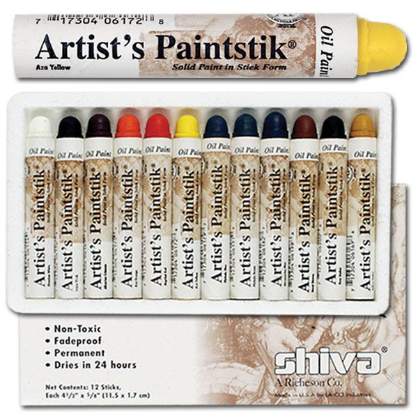 Shiva Artist's Paintstiks Fabric Starter Kit Large Assorted Colors Jerry's Artarama