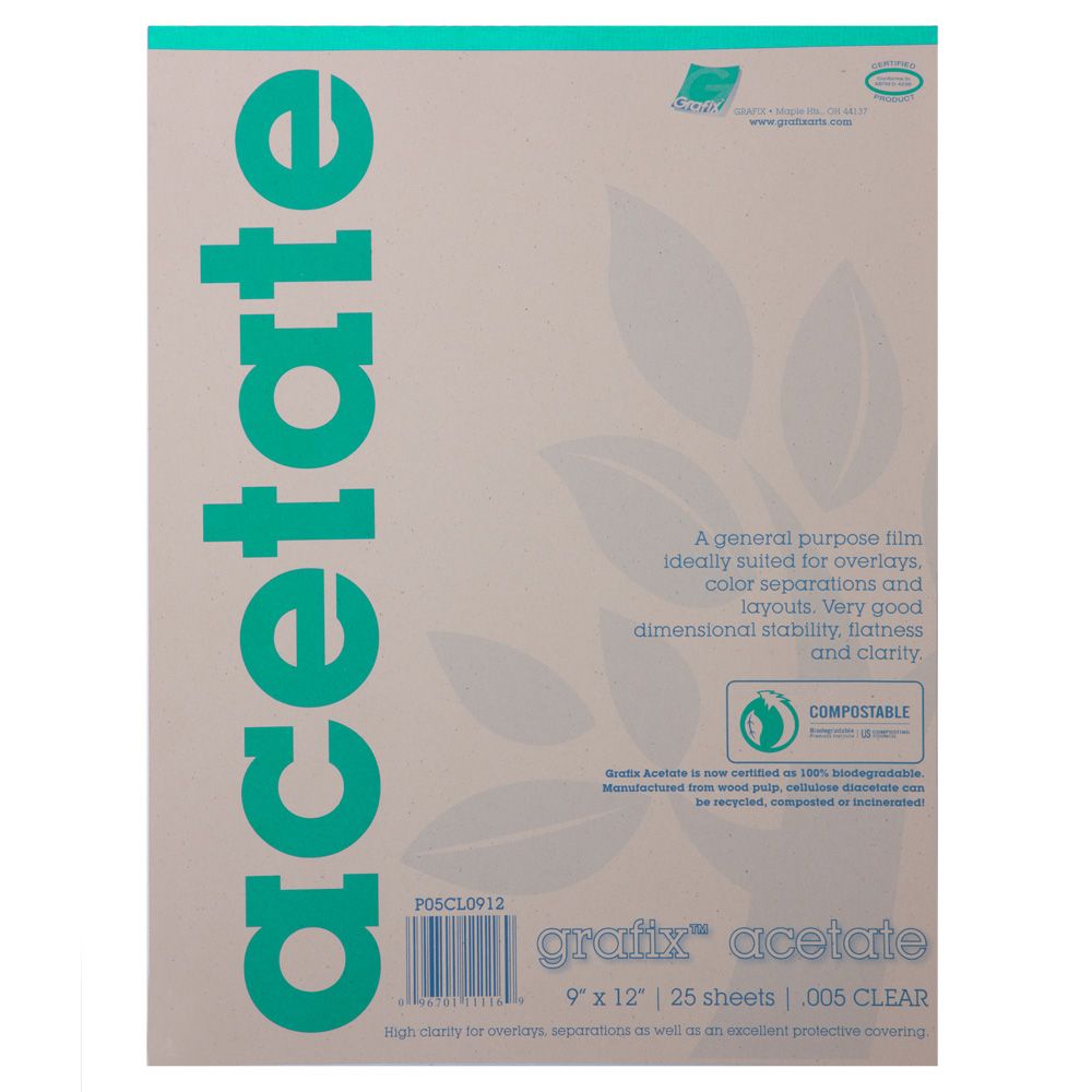 Grafix Biodegradable Clear Acetate