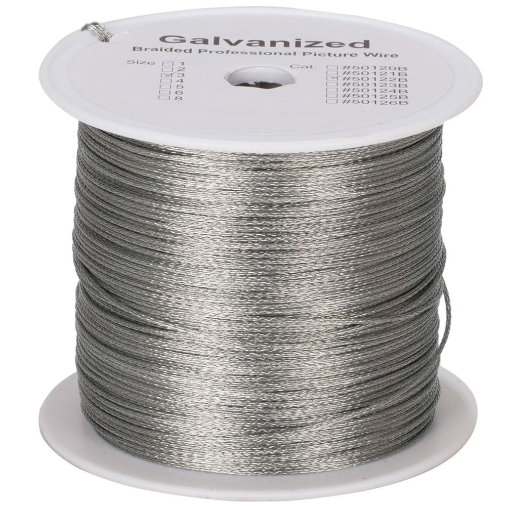 Picture Hanging Wire #2 100-Feet Braided Picture Wire Heavy for