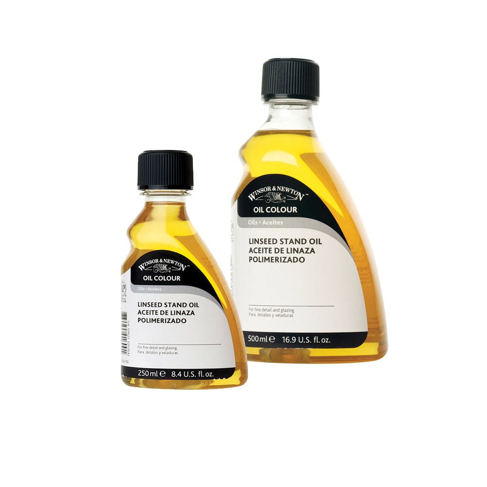 Winsor & Newton Oil Drying Linseed Stand Oil Medium, 500ml Bottle