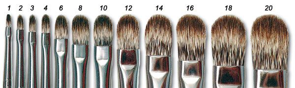 Isabey Mongoose Classic Brush Series 6159 Filbert 18