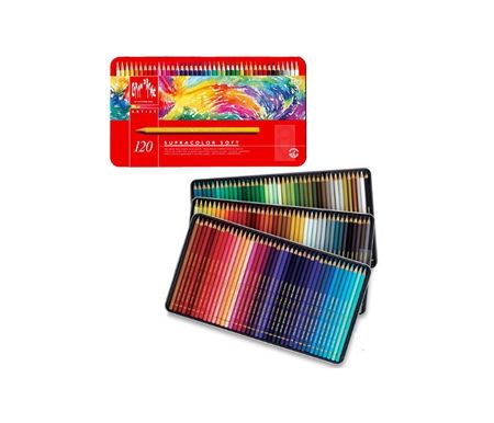 Caran D' Ache Supracolor Soft Aquarelle Watercolor Pencils Set of 120 -  Assorted Colors