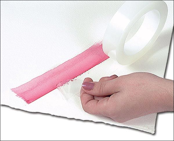 Watercolor Wash Out Tape 1" x 36 Yard Roll