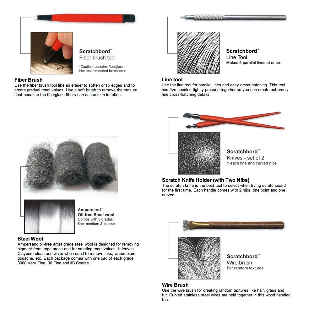 Ampersand Scratchbord Tools & Kits Jerry's Artarama